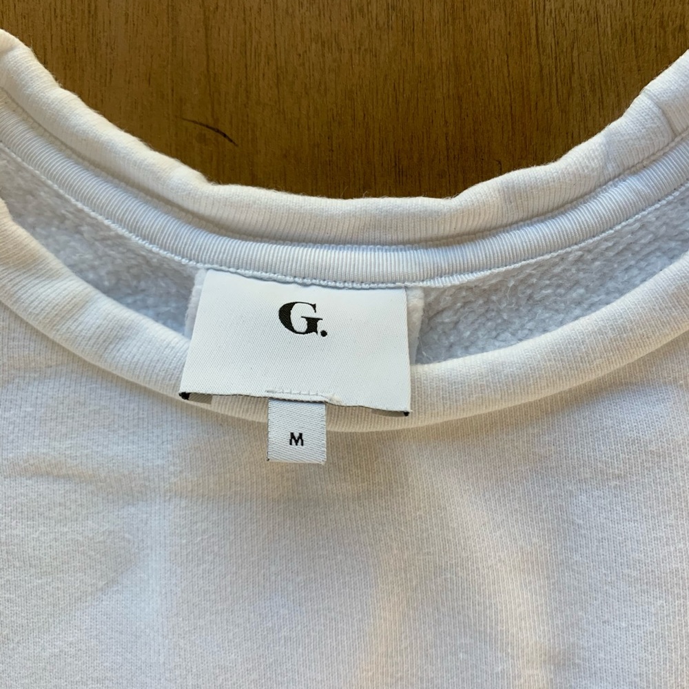 G Label Puffy Sleeve Sweatshirt